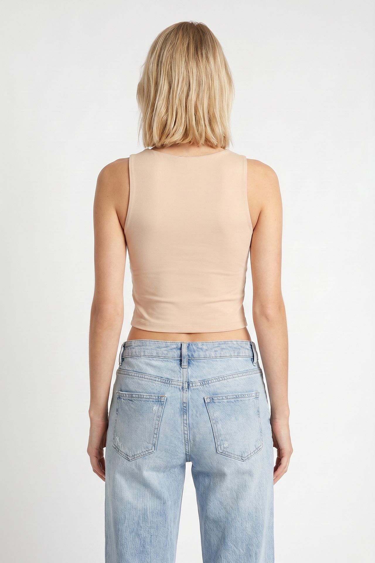 ISTANBUL Slim Fit Crew Neck Crop Top 3