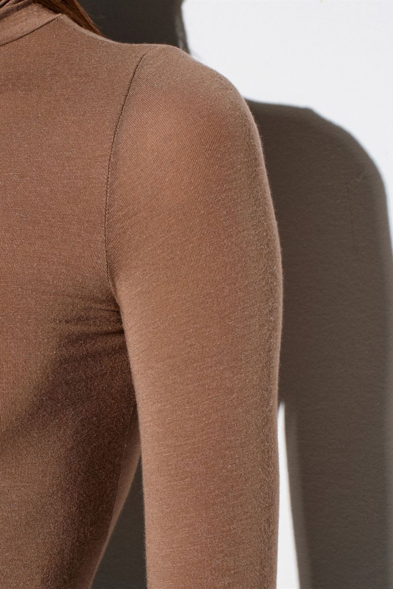 DILVIN Slim Fit Turtleneck Jersey Blouse 4