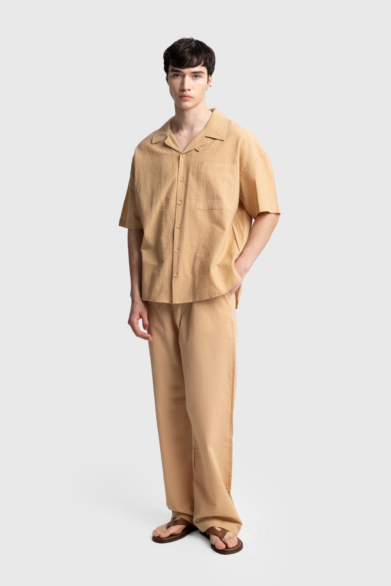GIESTO Textured Short Sleeve Shirt 3