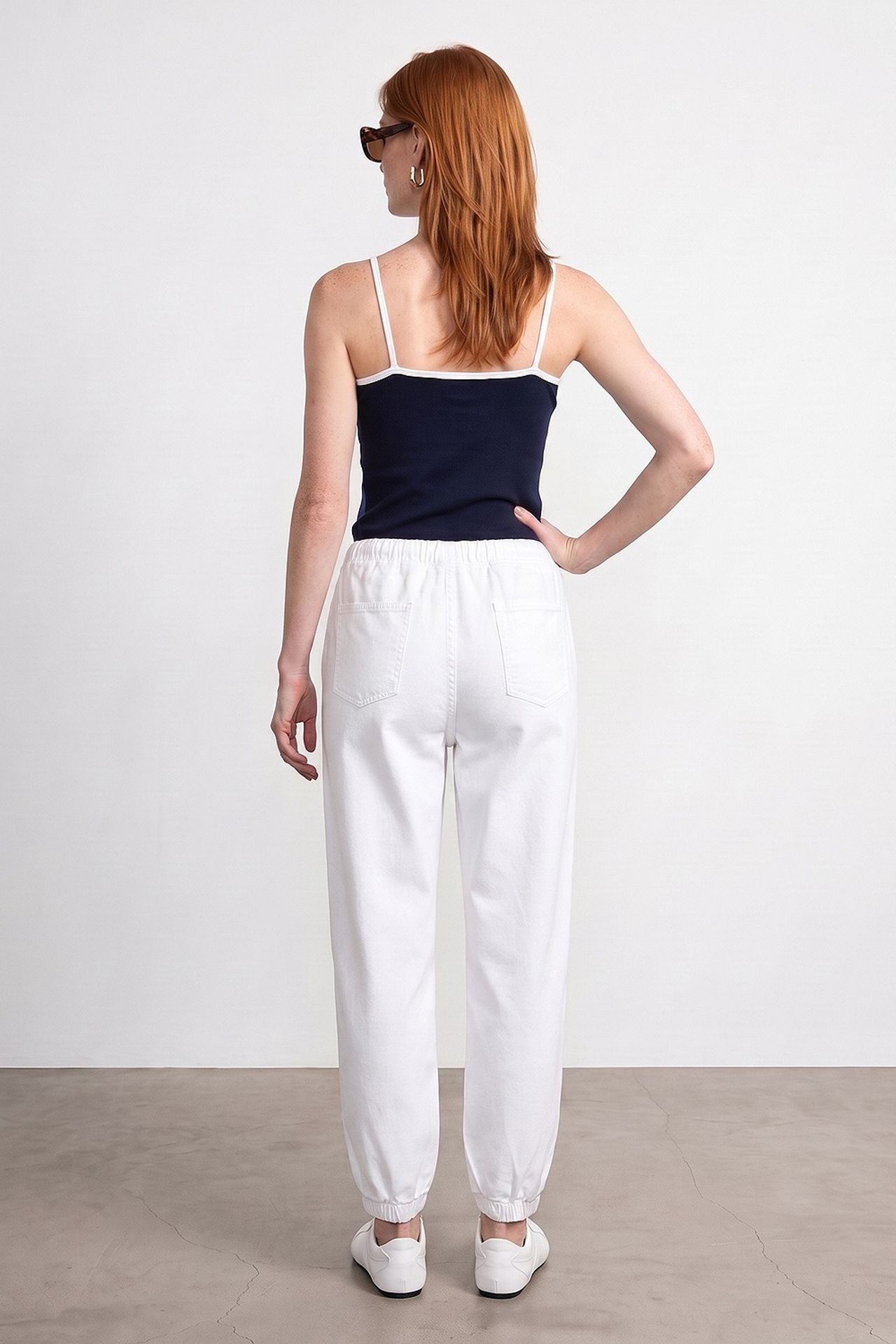 DILVIN Pamuklu Poplin Jogger Pantolon 2