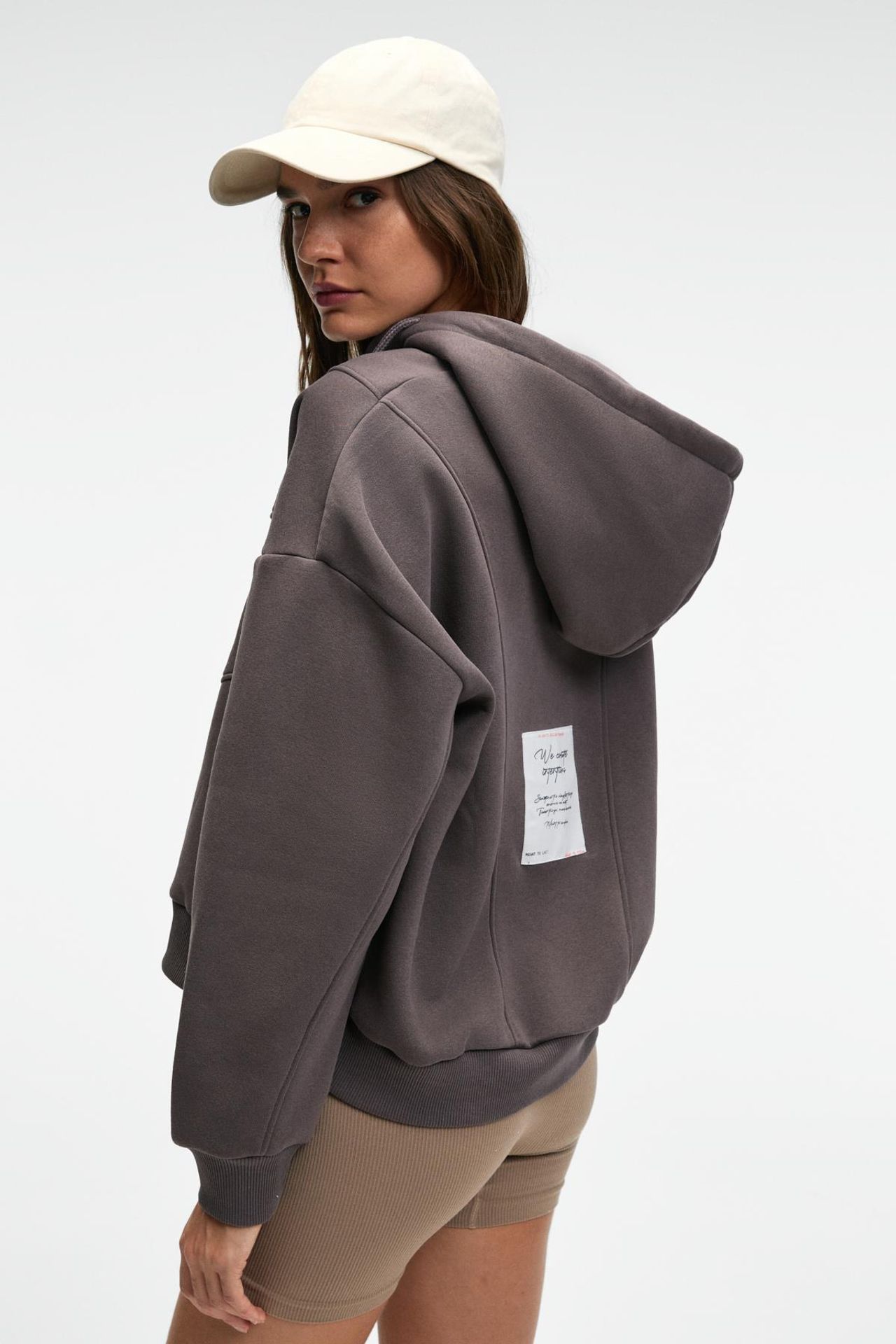 GRIMELANGE Hooded Oversized Zip Sweatshirt 2