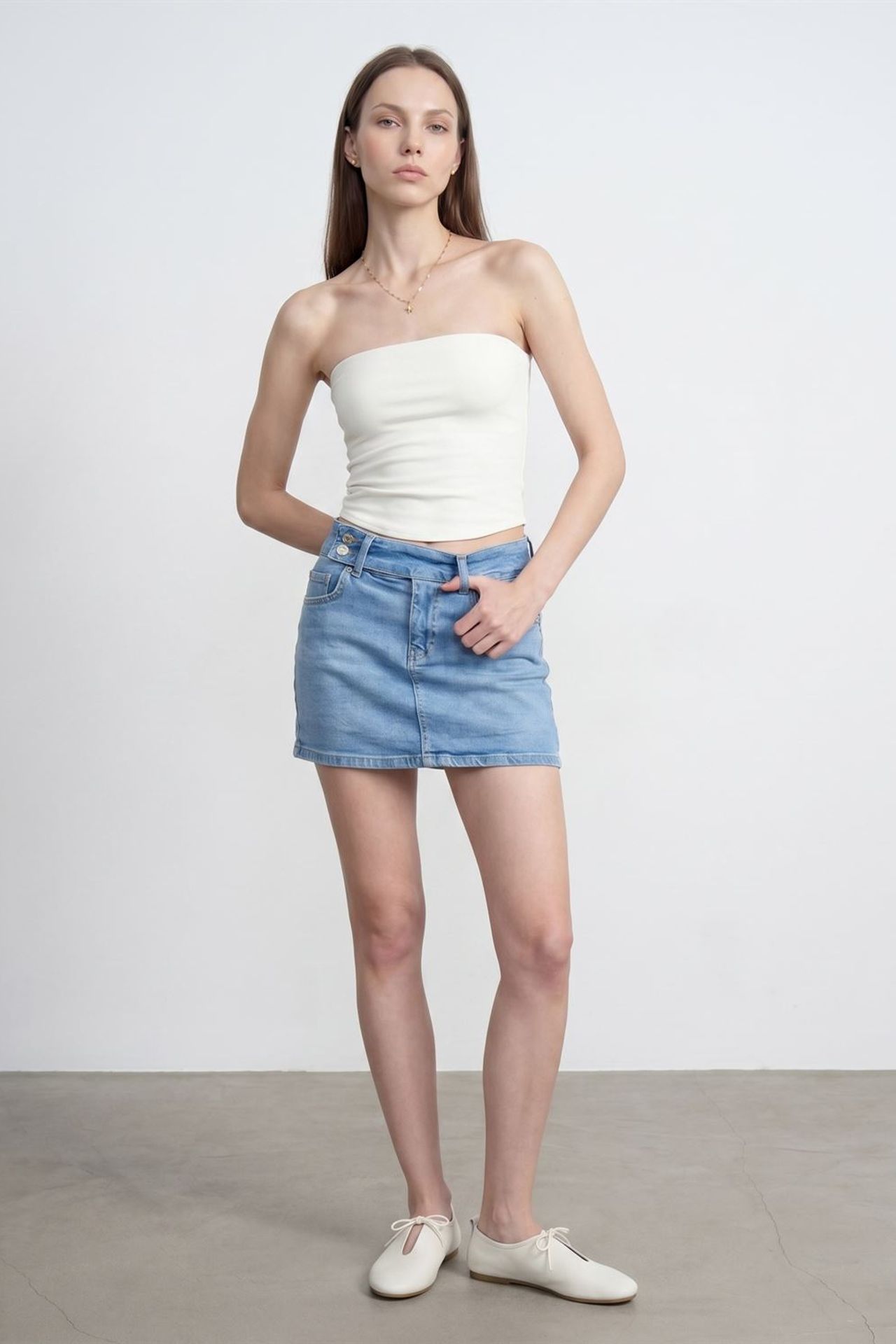 DILVIN Women’s Strapless Crop Bandeau Top 4