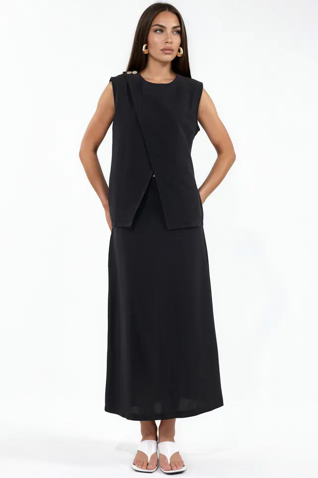 MSN Cotton Viscose Linen Two-Piece Coord