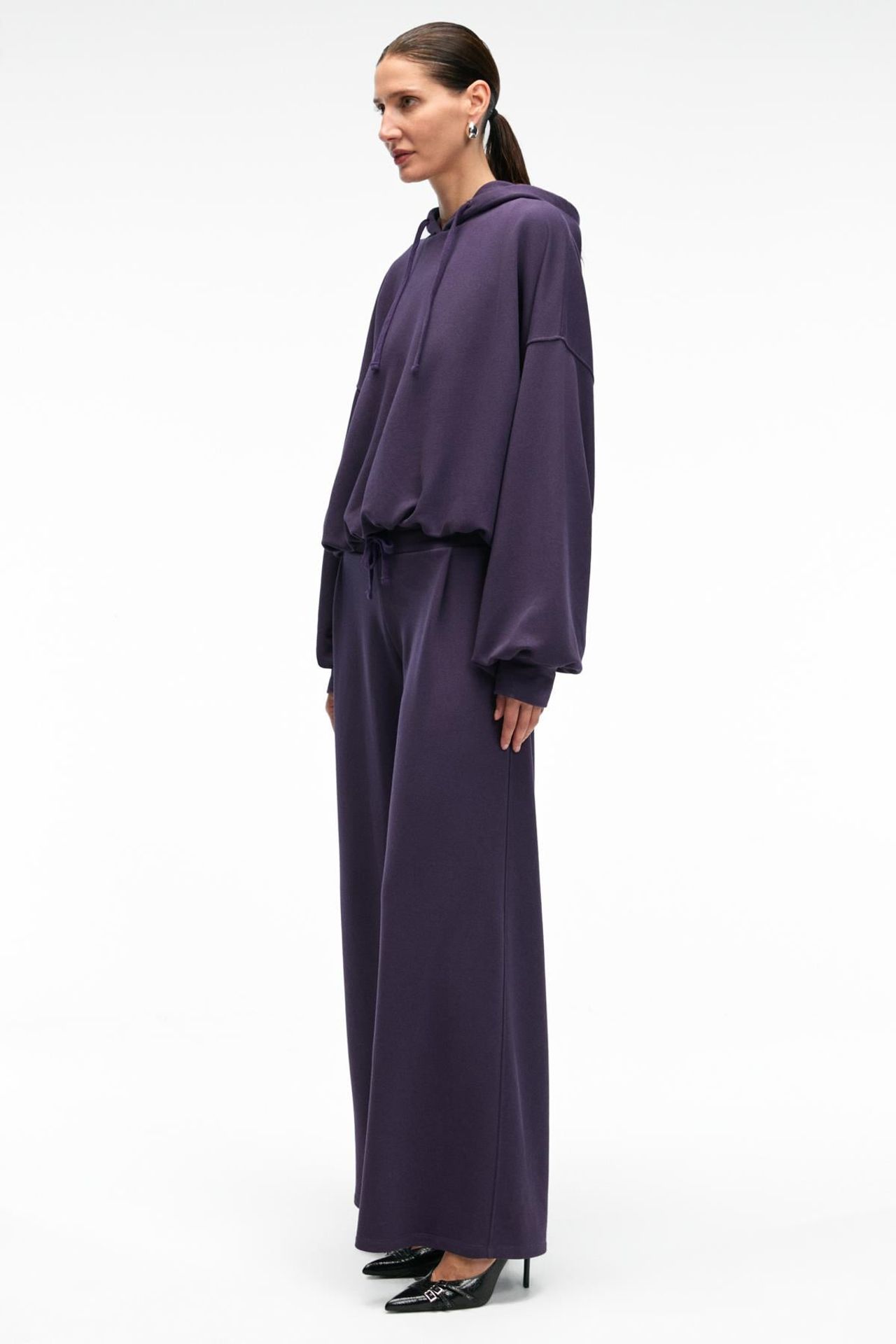 GRIMELANGE Oversized Wide-Leg Drawstring Sweatpants 2