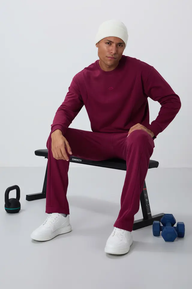 TOMMY Men's Long Sleeve Crew Neck Sweatshirt And Pants Set