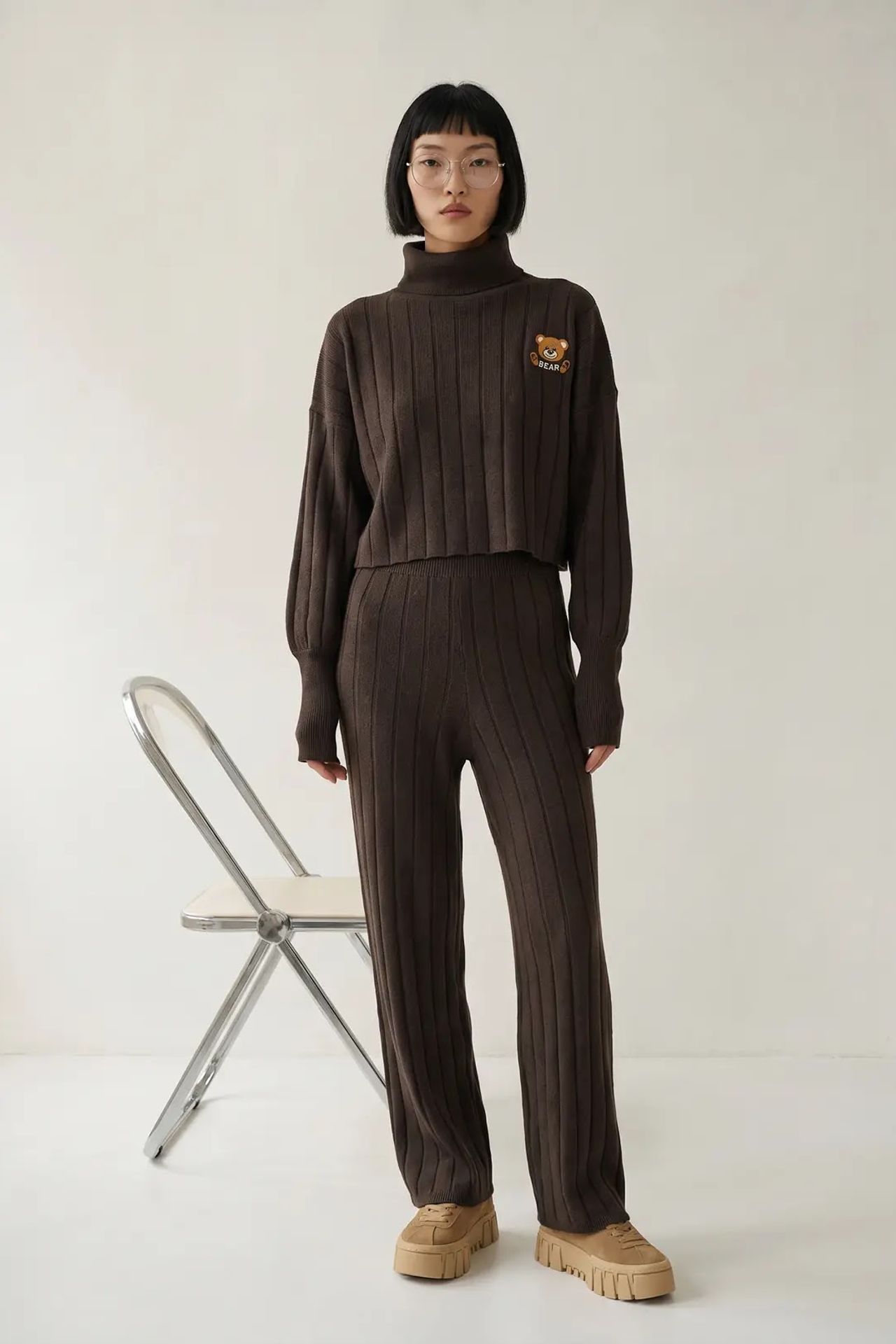 MY FASHION Dokulu Örgü Uyumlu Takım 3