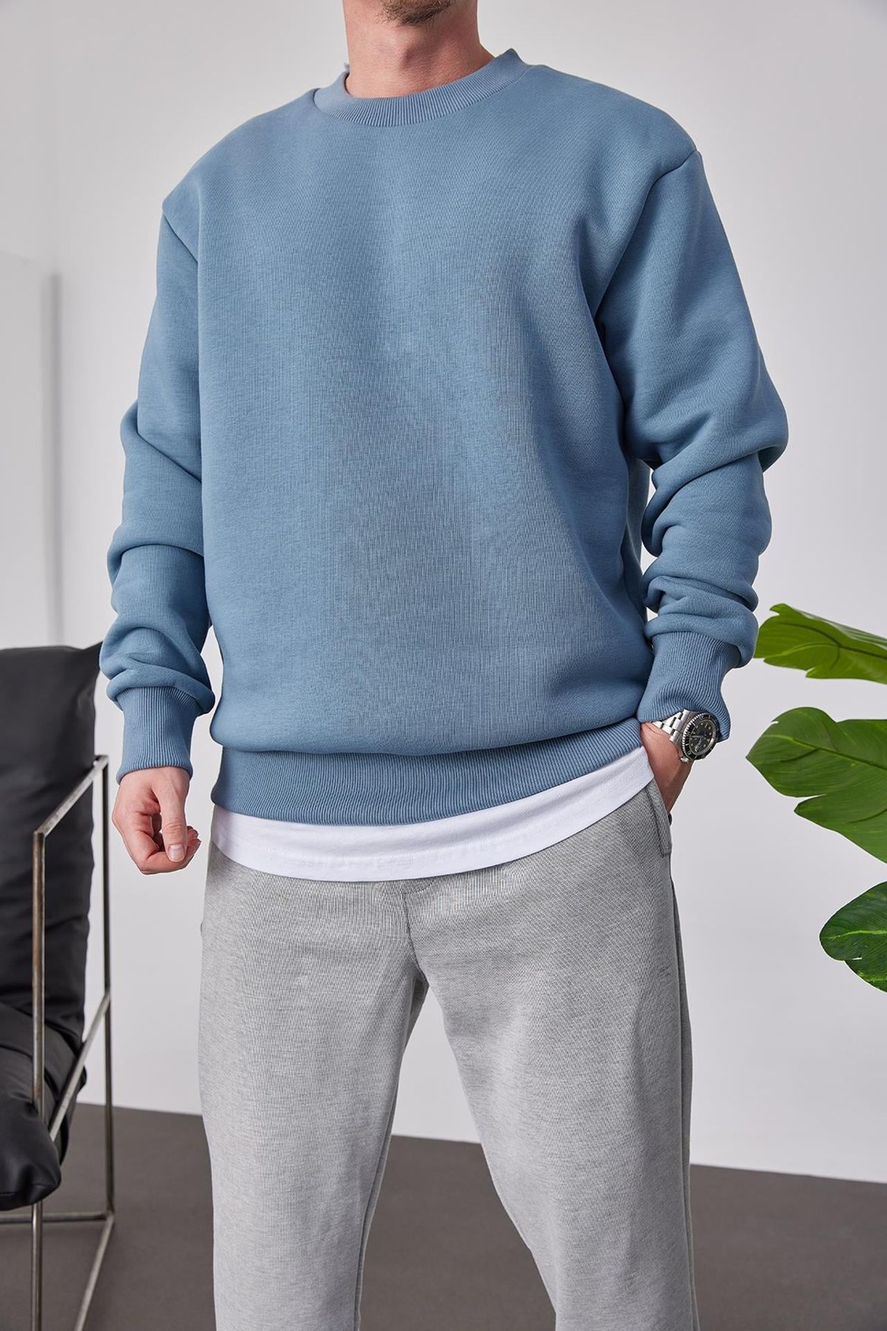 NOMARC Rahat Bisiklet Yaka Sweatshirt 2