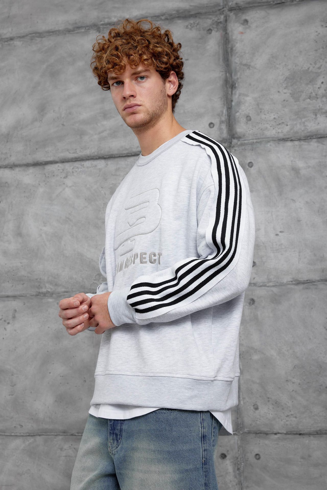 NOMARC Rahat Kesimli Bisiklet Yaka Sweatshirt 2