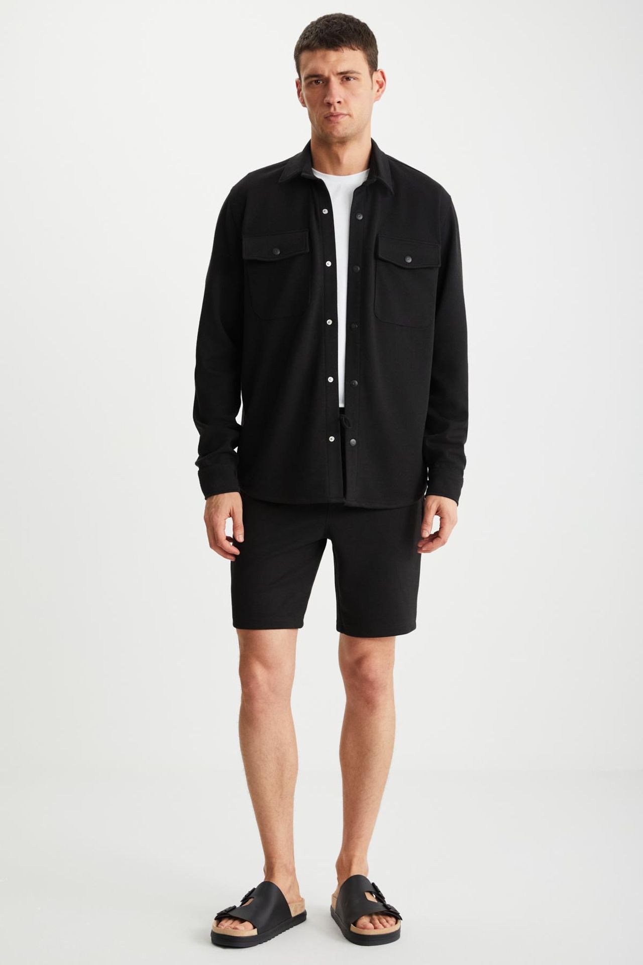 GRIMELANGE Jersey Drawstring Pocket Shorts 1