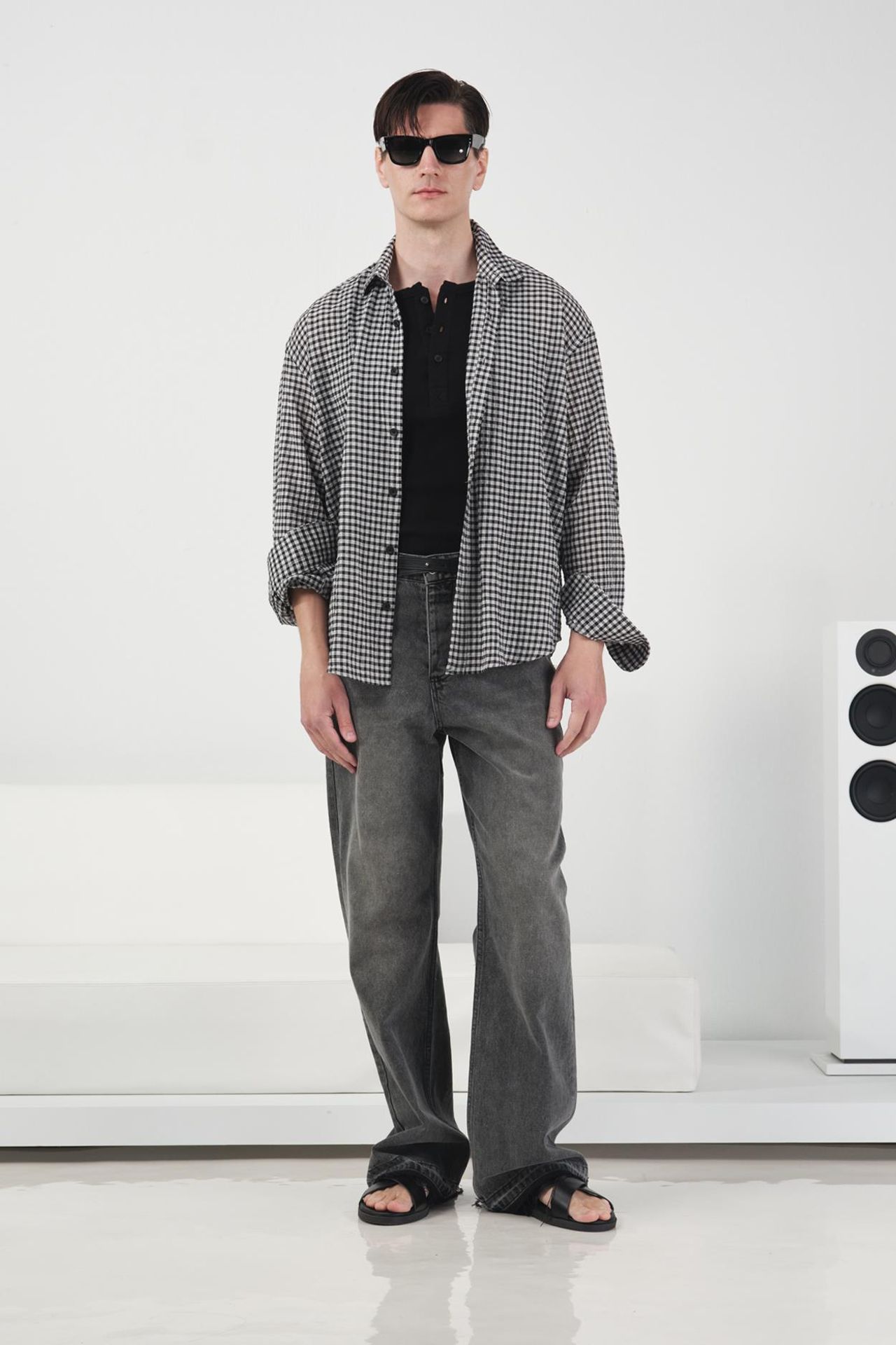 GIESTO Men's Plaid Poplin Shirt 1