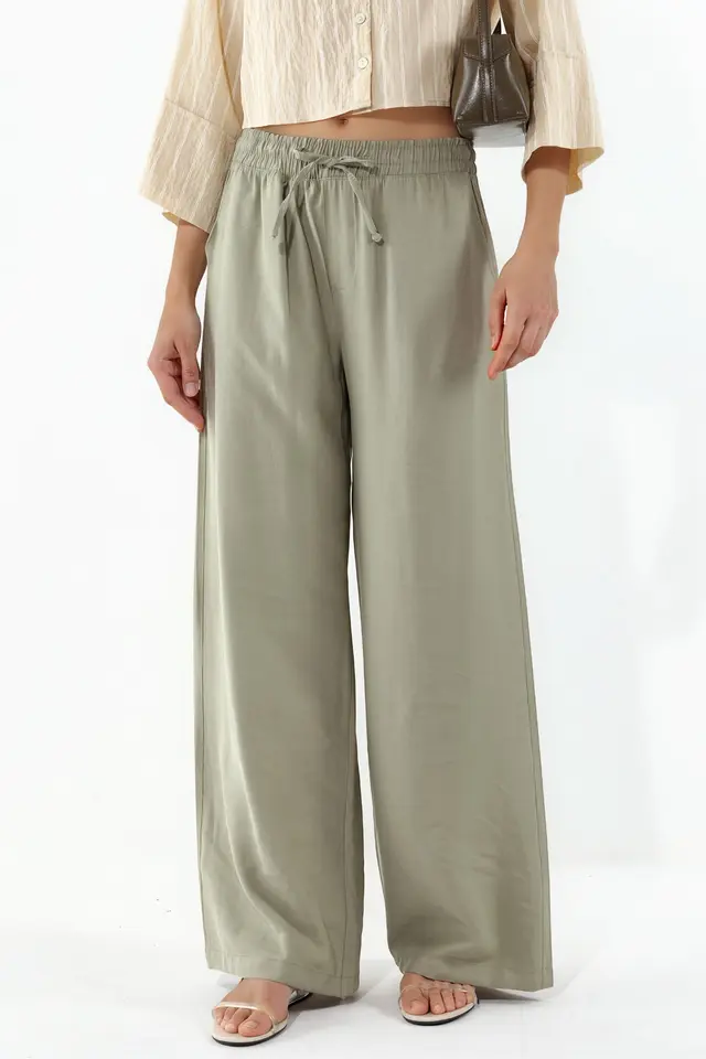 BDART High Waist Wide Leg Trousers with Pocket