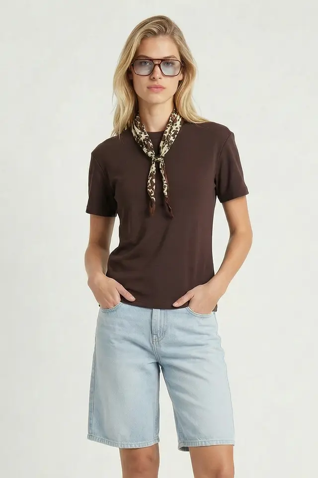 ISTANBUL Plain Crew Neck T-Shirt