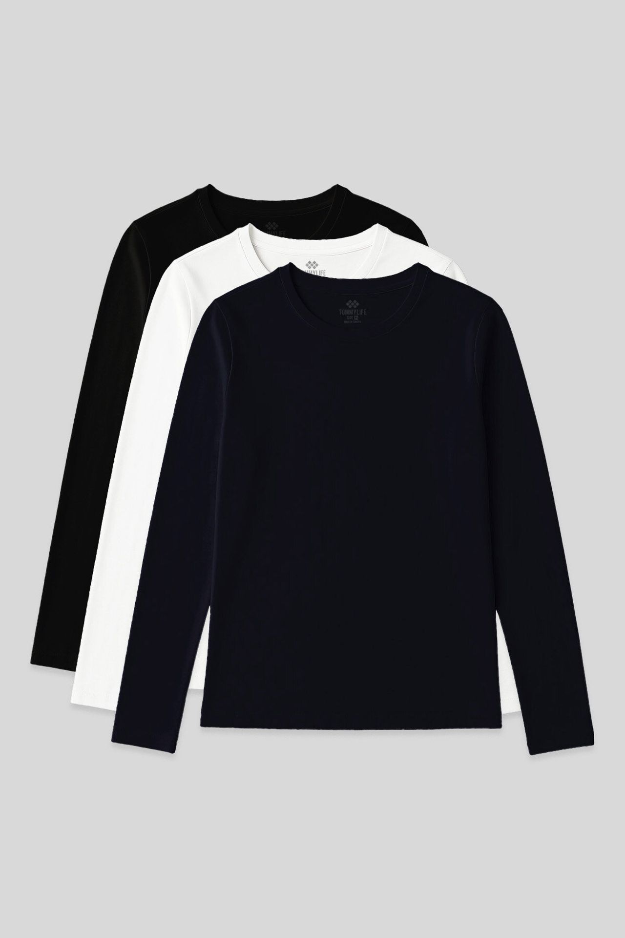 TOMMY Women's Long-Sleeve Crew Neck T-Shirt 1