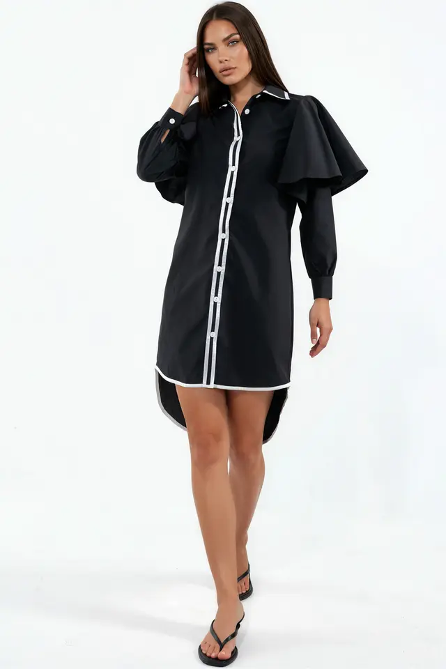MSN Long-Sleeve Button-Front T-Shirt