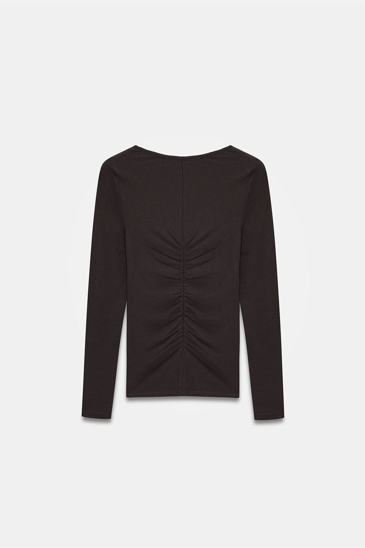 DILVIN Slim Fit Kayık Yaka Uzun Kollu Bluz 6
