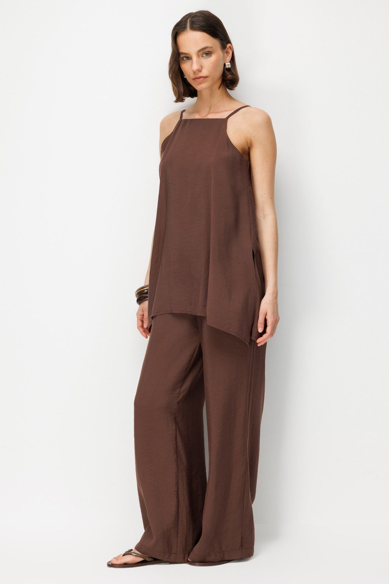 MIXRAY Geniş Paça Halter Tulum 4