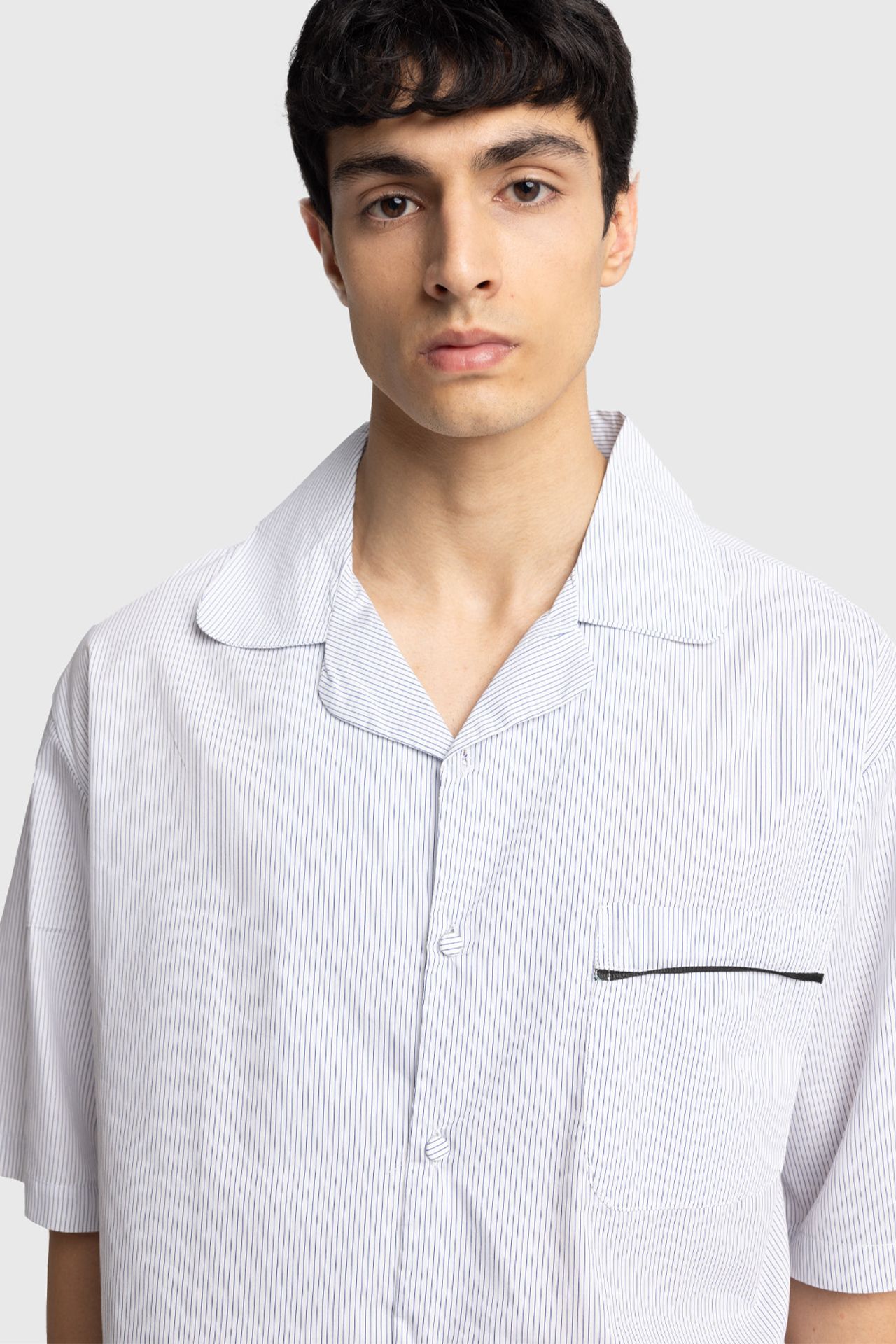 GIESTO Men's Pinstripe Short Sleeve Shirt 2