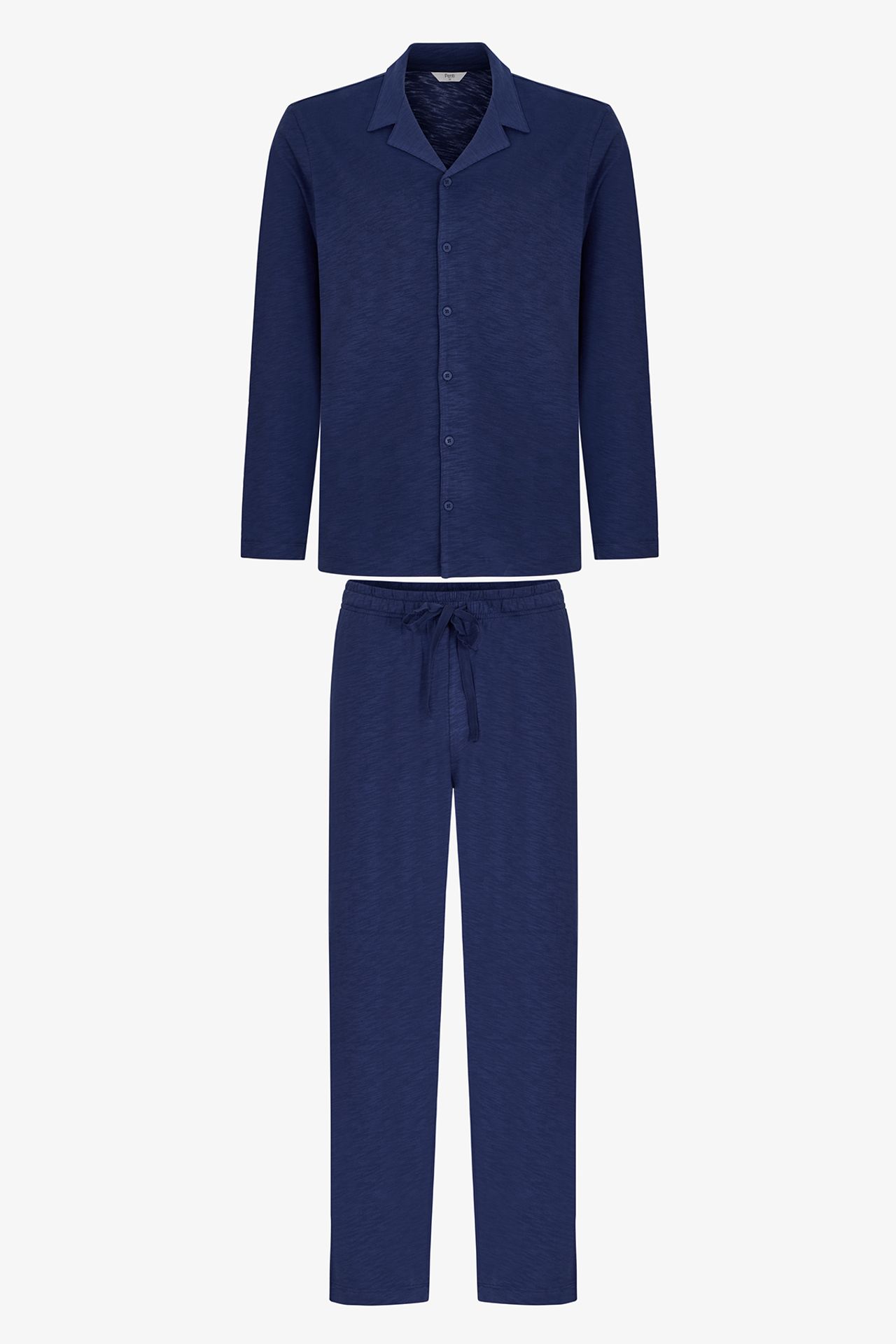 PENTI Men's Season Long Sleeve Shirt Trousers Pajama Set 1