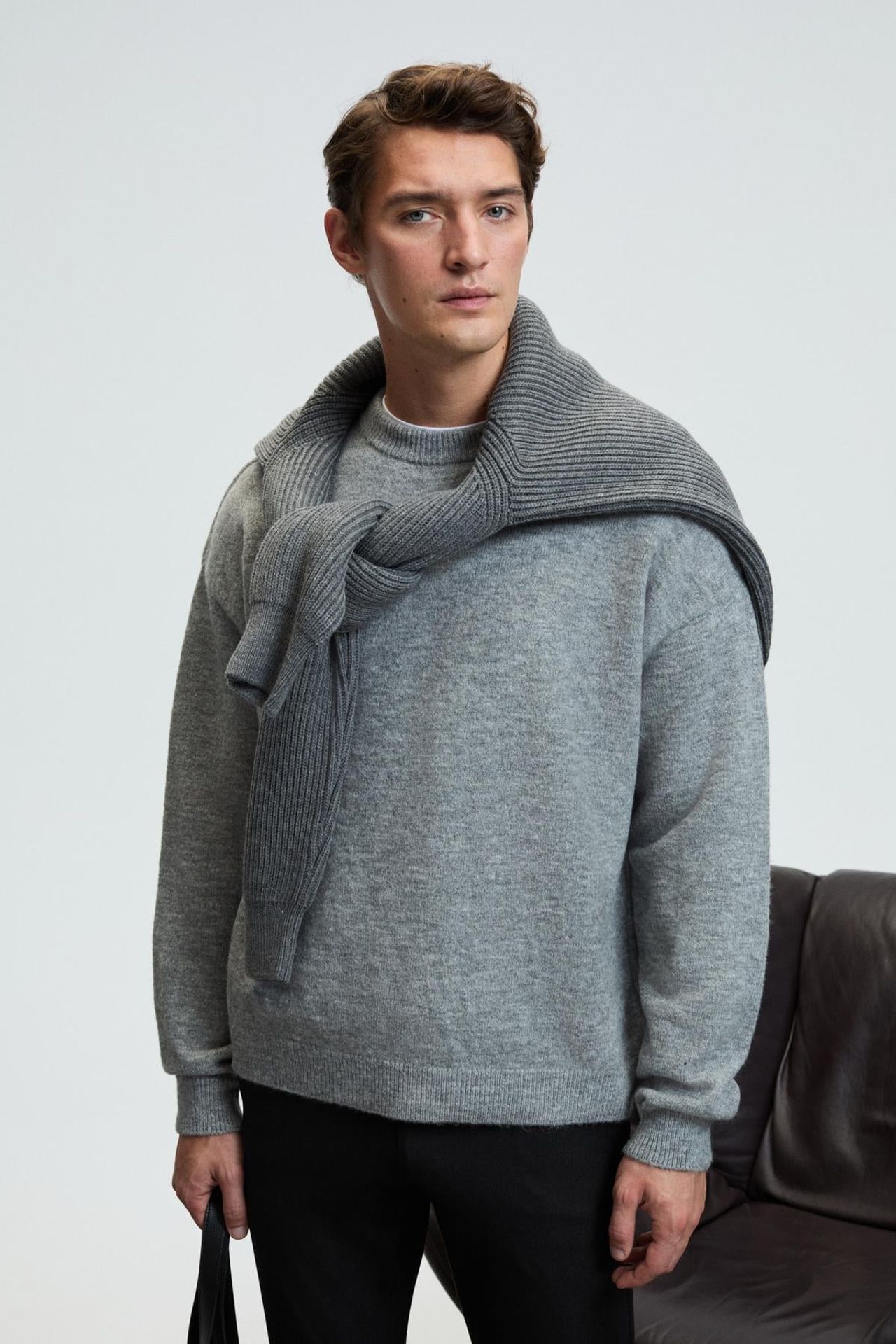GRIMELANGE Ribbed Crew Neck Jumper 5