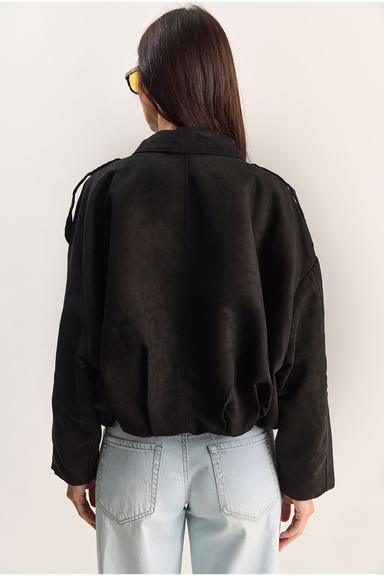 LUCCI Oversized Faux Suede Jacket