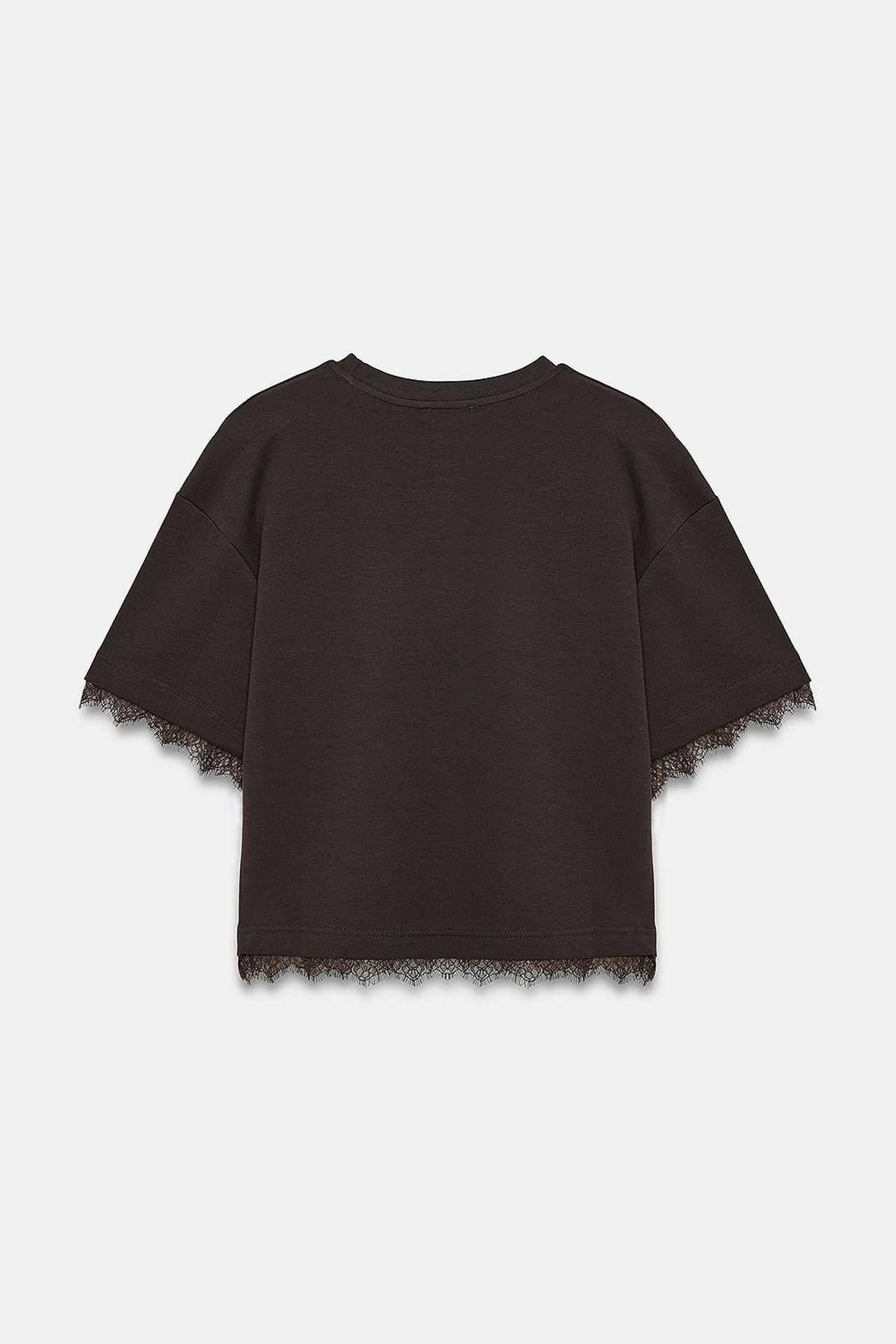 DILVIN Women's Cotton Elastane Crew Neck T-Shirt 6