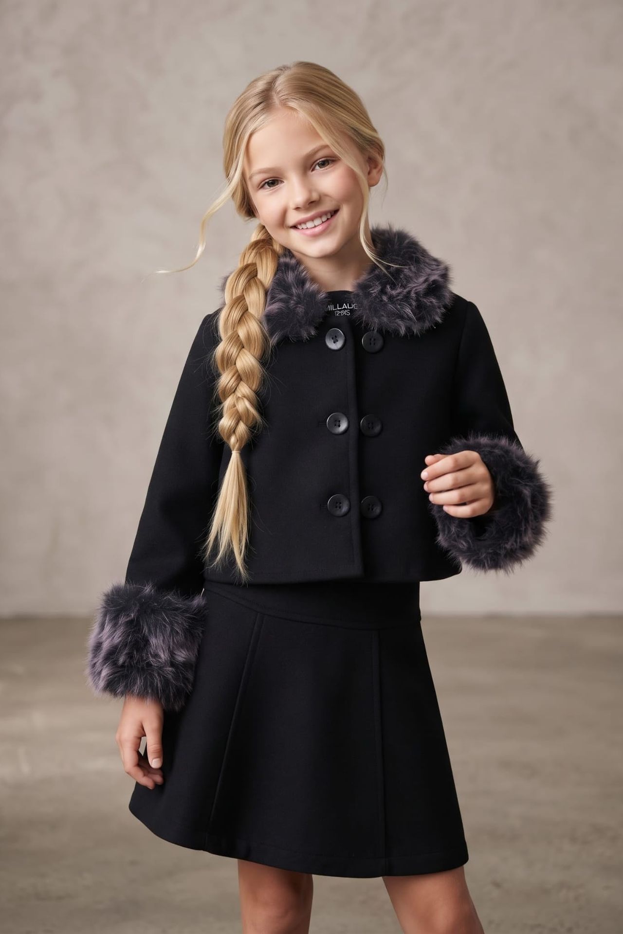 HİLAL AKINCI KİDS 2-Piece Cropped Jacket Trousers Set 1