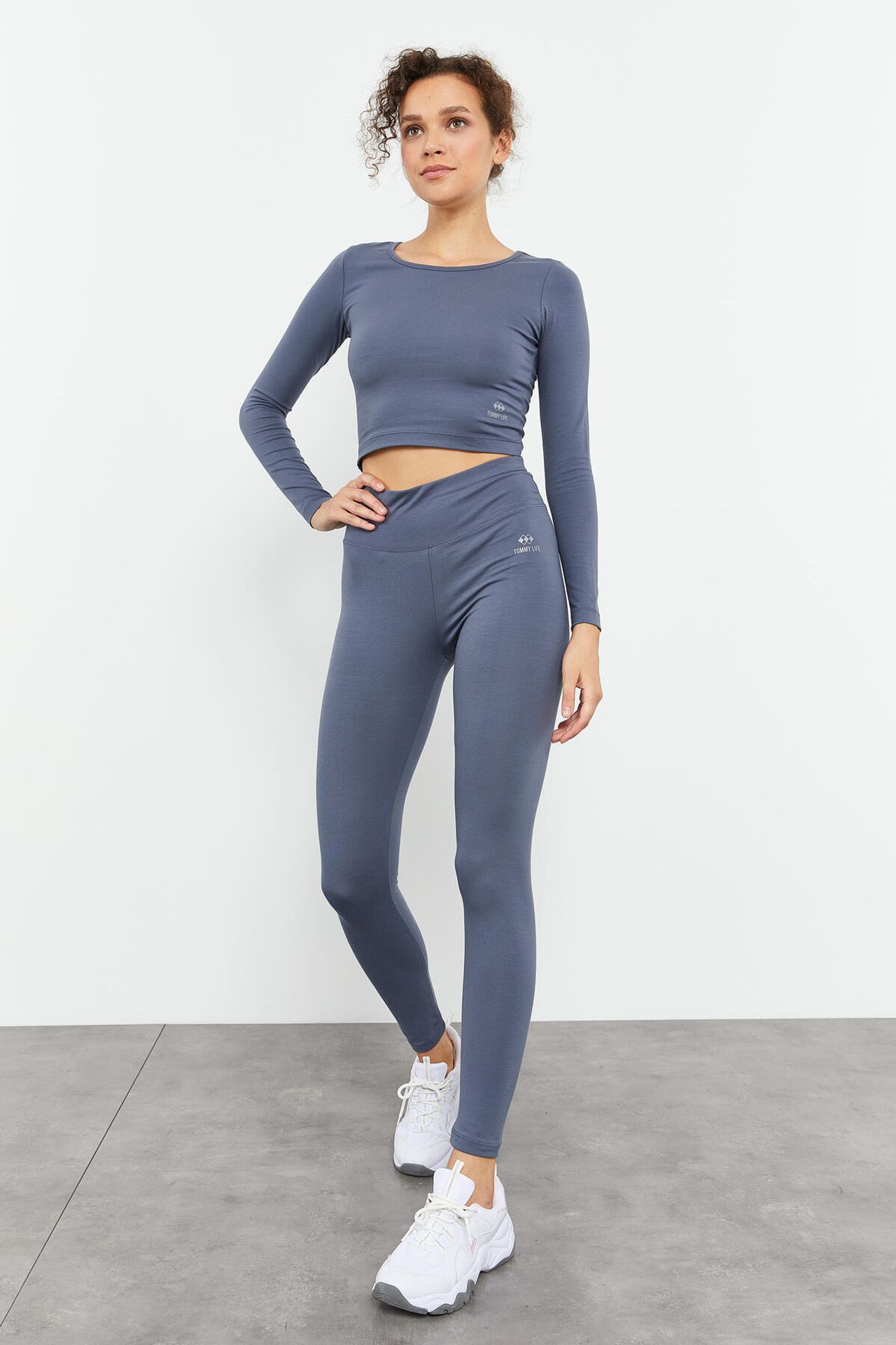 TOMMY Slim-Fit Long Sleeve Crop Top 4
