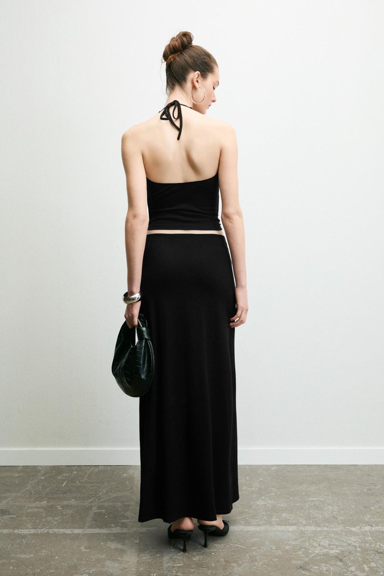 GRIMELANGE Mid Waist Maxi Skirt 4