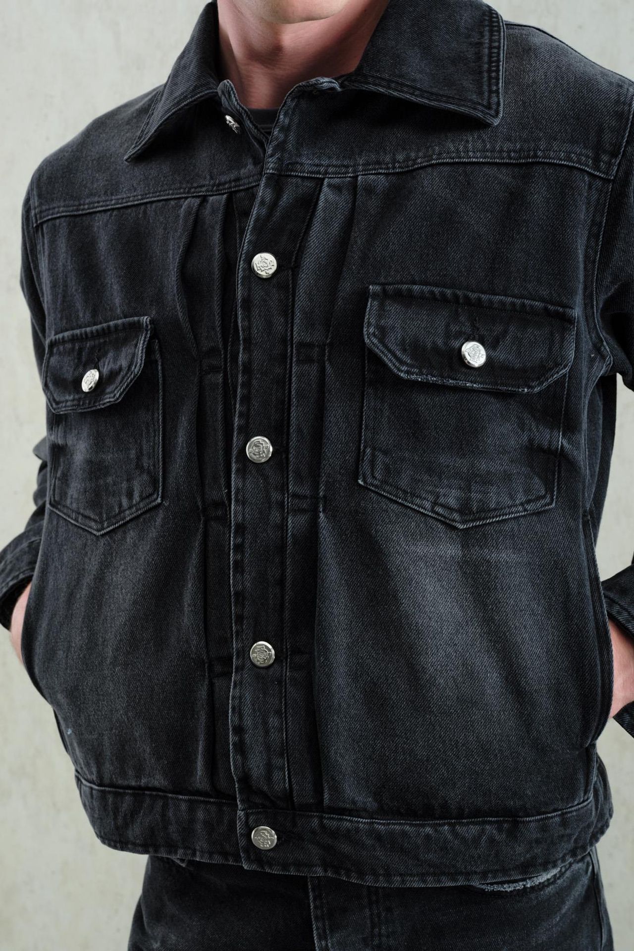 GIESTO Denim Jacket with Pockets 4