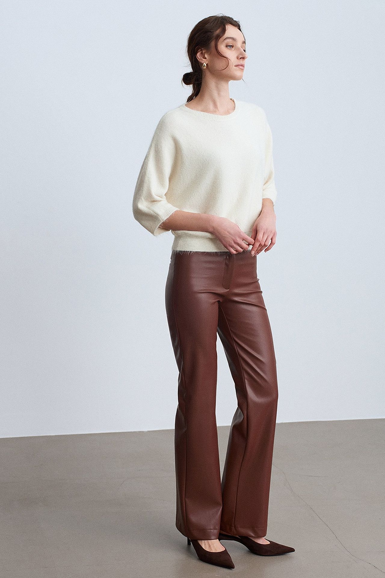 DILVIN Women's Wool Blend Sweater 3