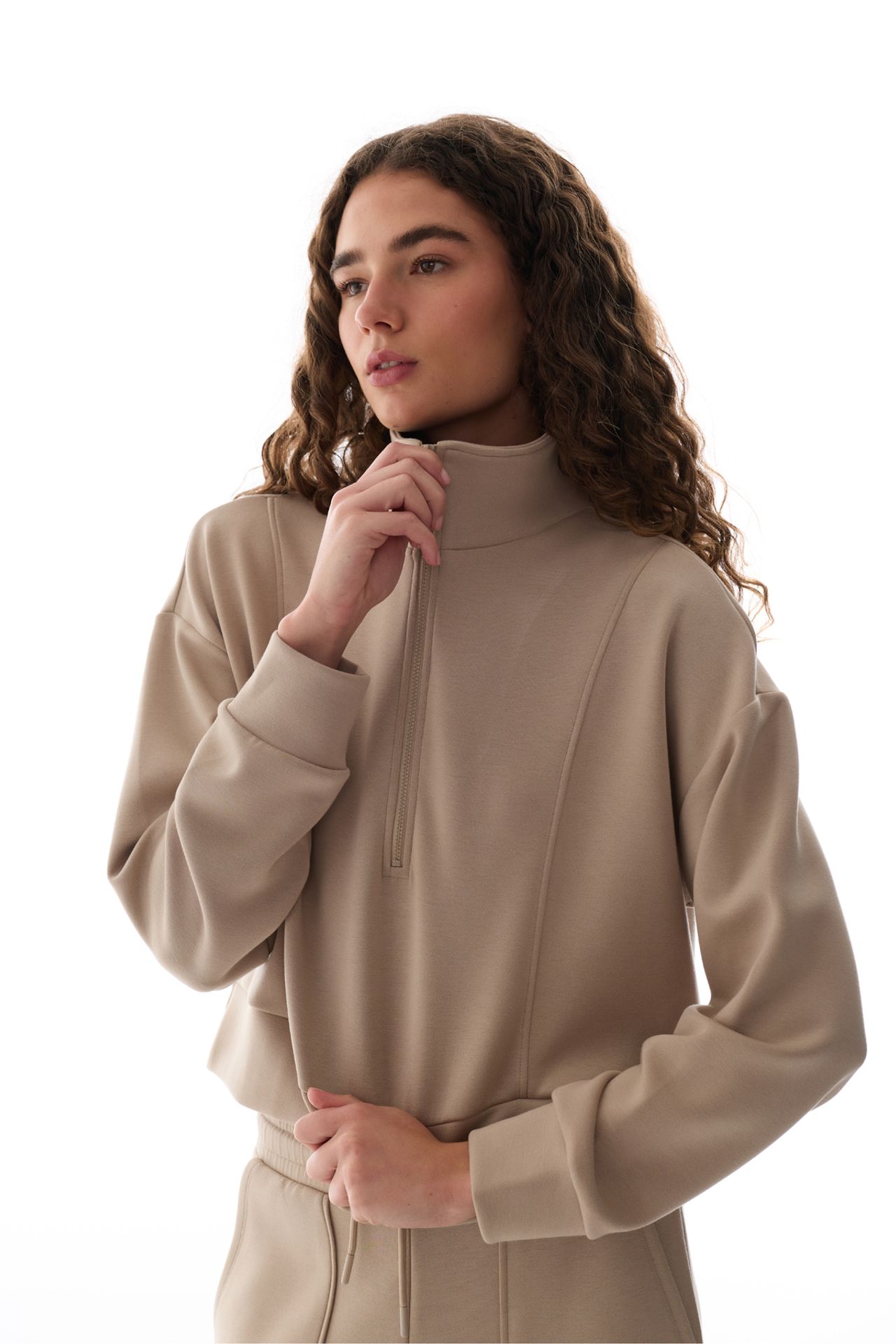 PENTI Silky Touch Half-Zip Sweatshirt 2