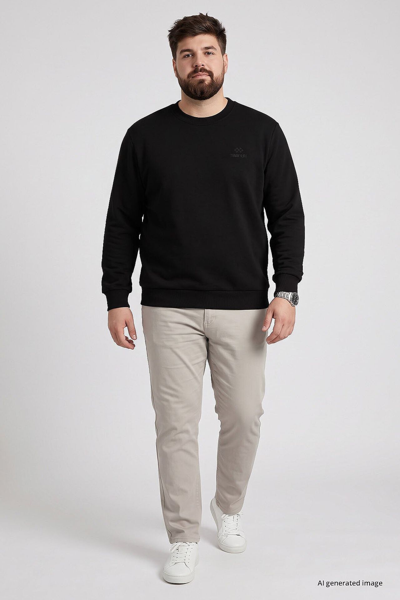 TOMMY Crew Neck Long Sleeve Sweatshirt 3