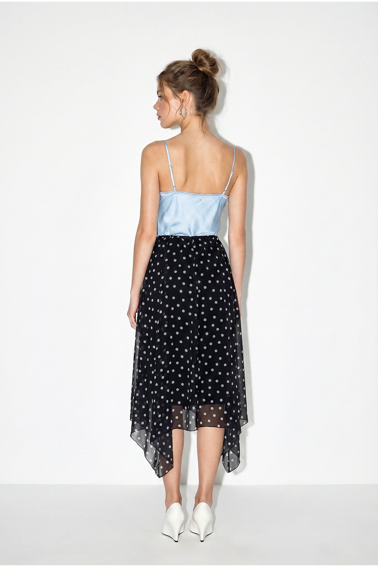 LUCCI Women's High Waist Polka Dot Skirt 5