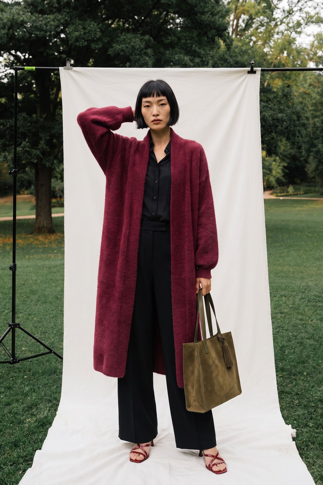 MY FASHION Açık Ön Normal Kalıp Hırka 4