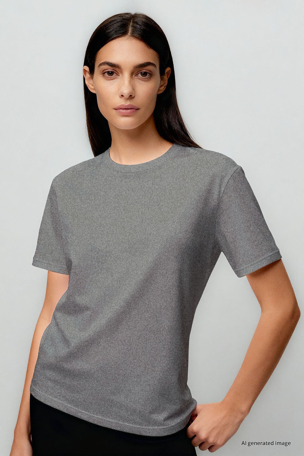 TOMMY Women's Cotton Elastane Crew Neck T-Shirt 5