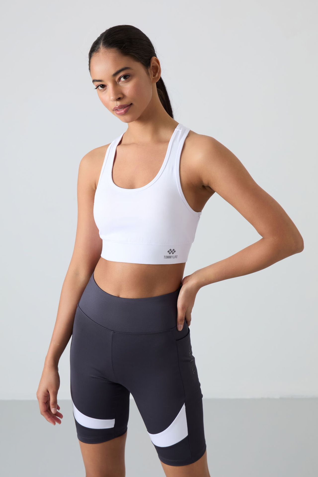 TOMMY Fitted Sleeveless Crop Sports Top 5
