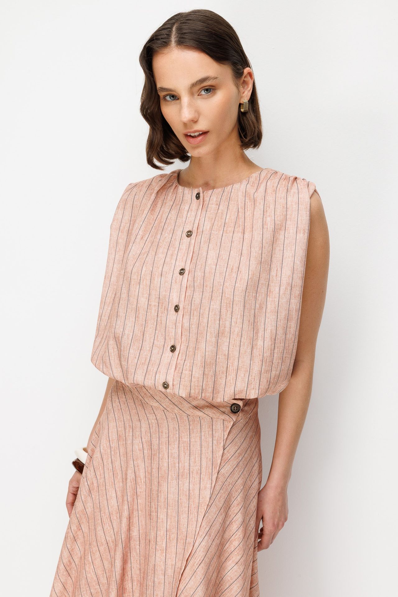 MIXRAY Linen Cotton Two-Piece Coord 5