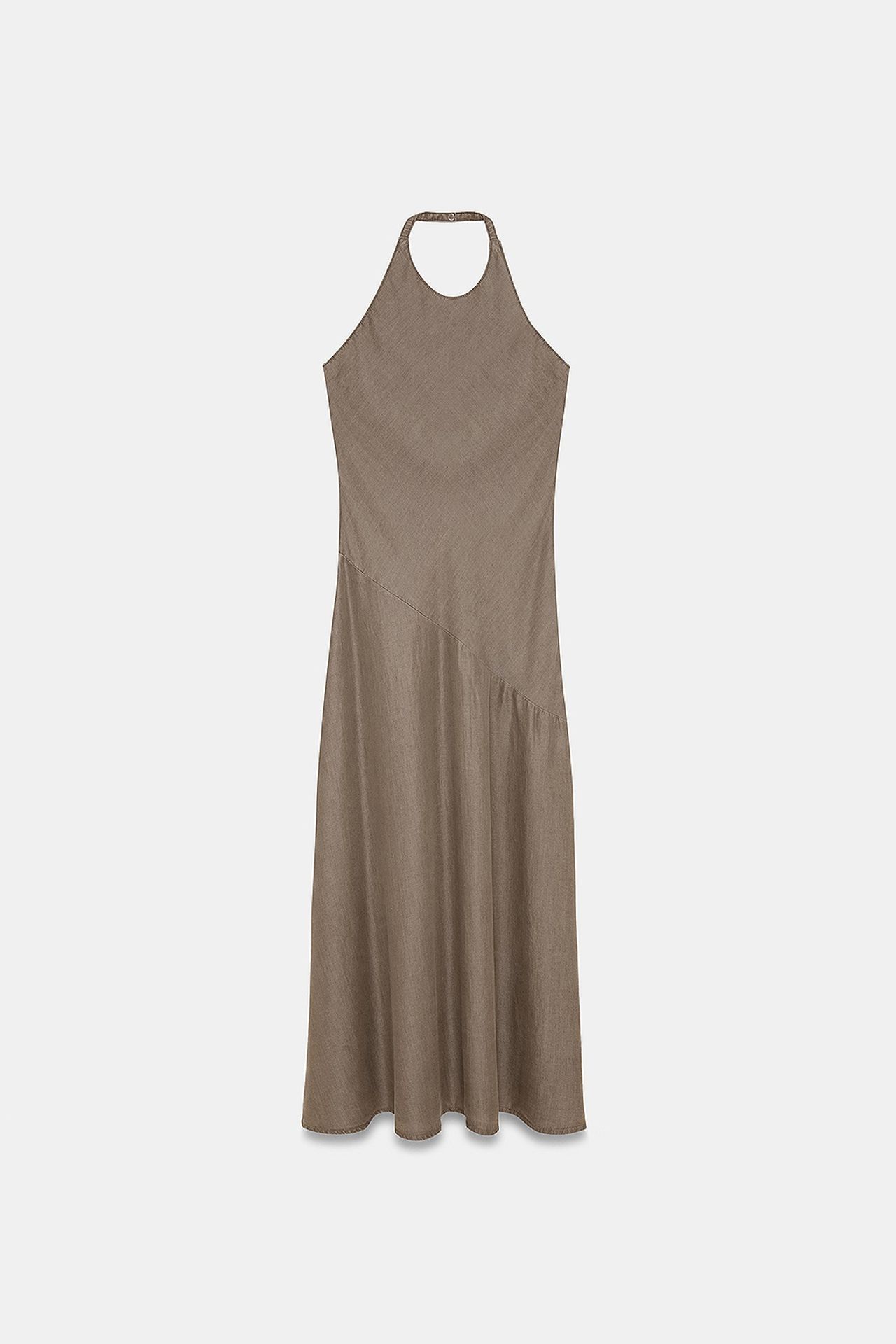DILVIN Tencel Halter Maxi Dress 5