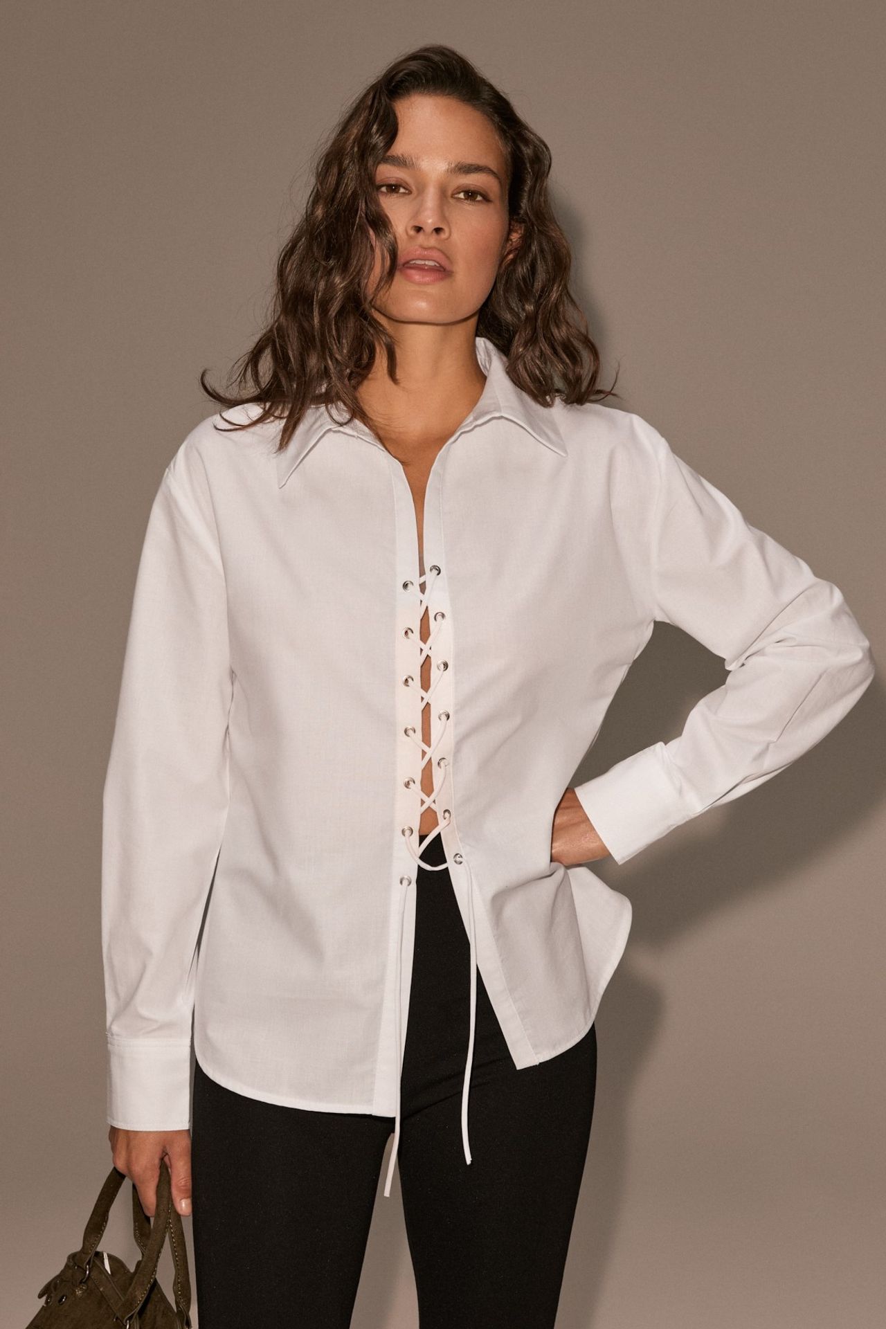 GRIMELANGE Classic Button Front Shirt 1