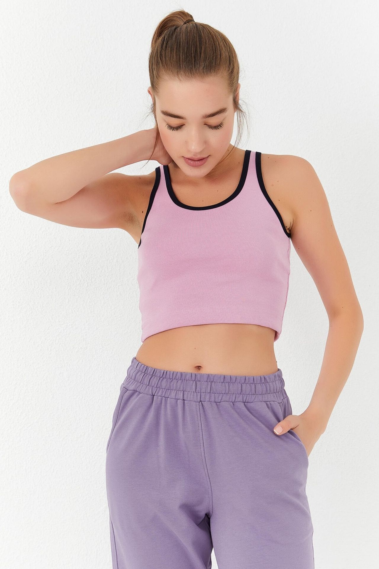 TOMMY Ribbed Sleeveless Crop Top 3