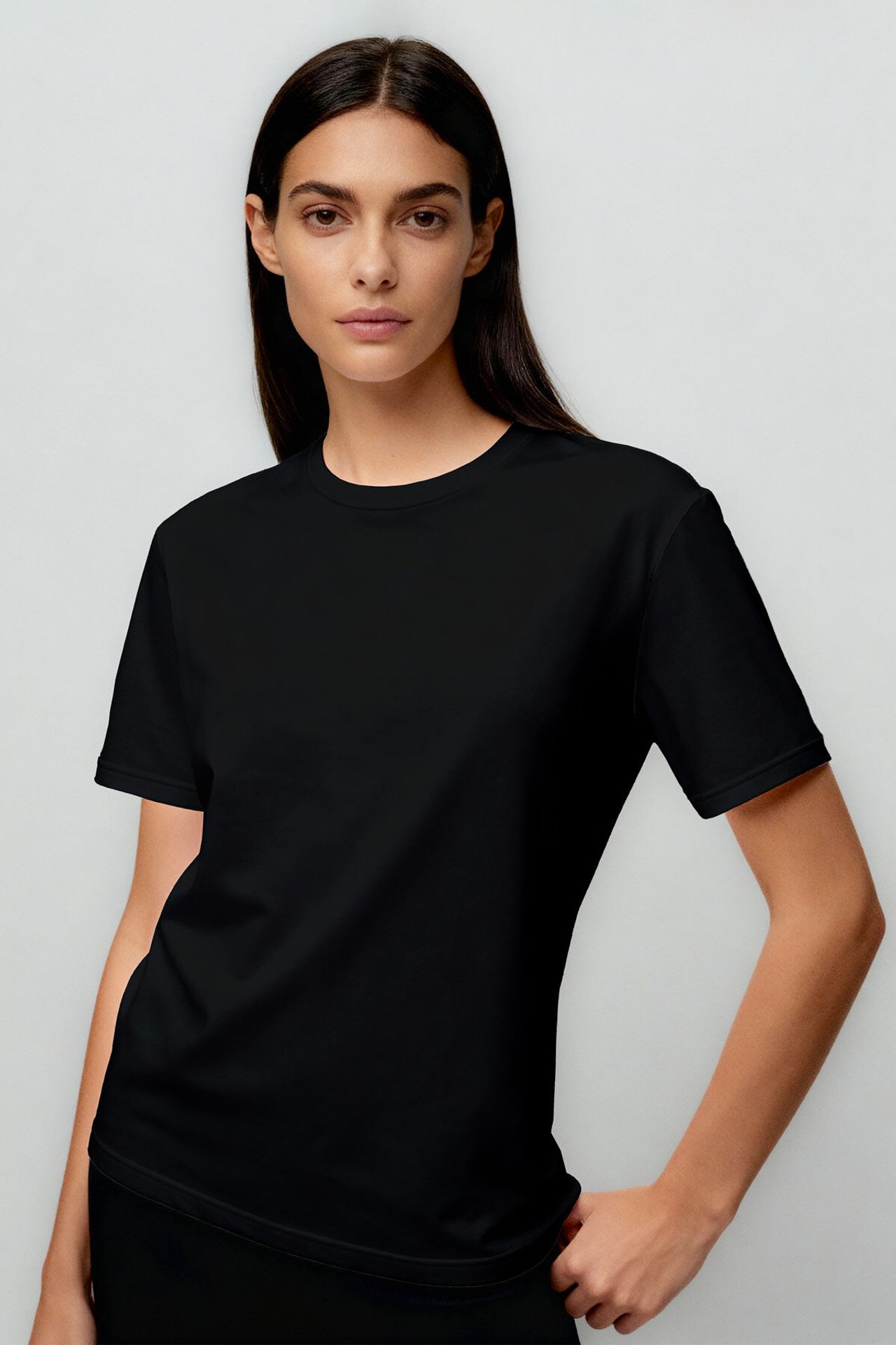 TOMMY Women's Cotton Elastane Crew Neck T-Shirt 2