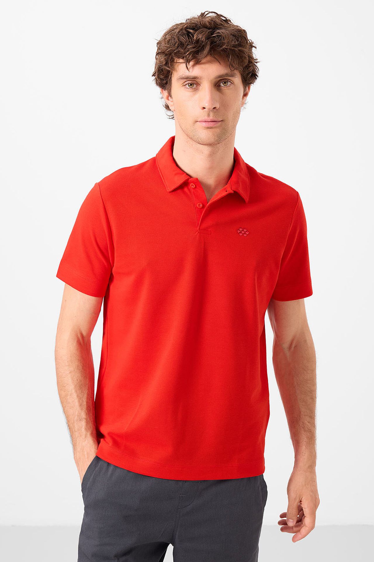 TOMMY Men's Cotton Elastane Polo T-Shirt 4