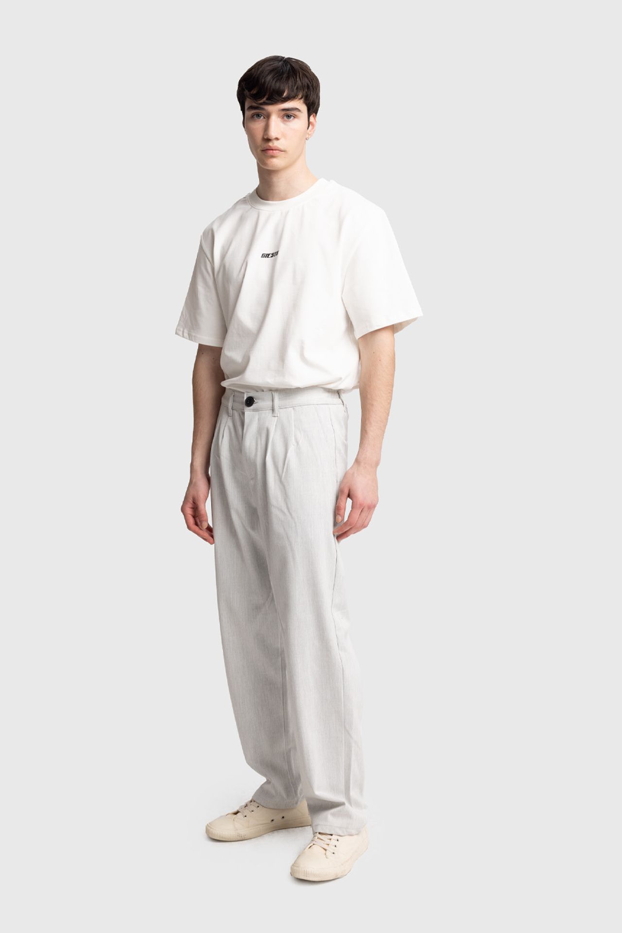 GIESTO Pleated Straight Leg Pants 4