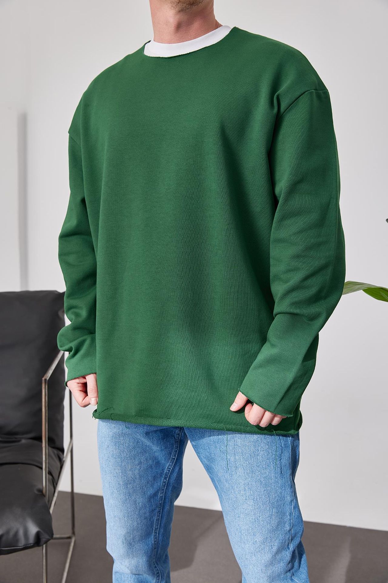 NOMARC Bisiklet Yaka Fitilli Sweatshirt 4
