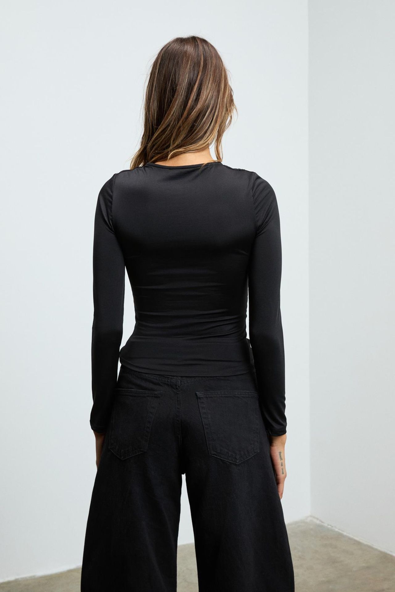 GRIMELANGE Slim Fit Cut Out Blouse 6
