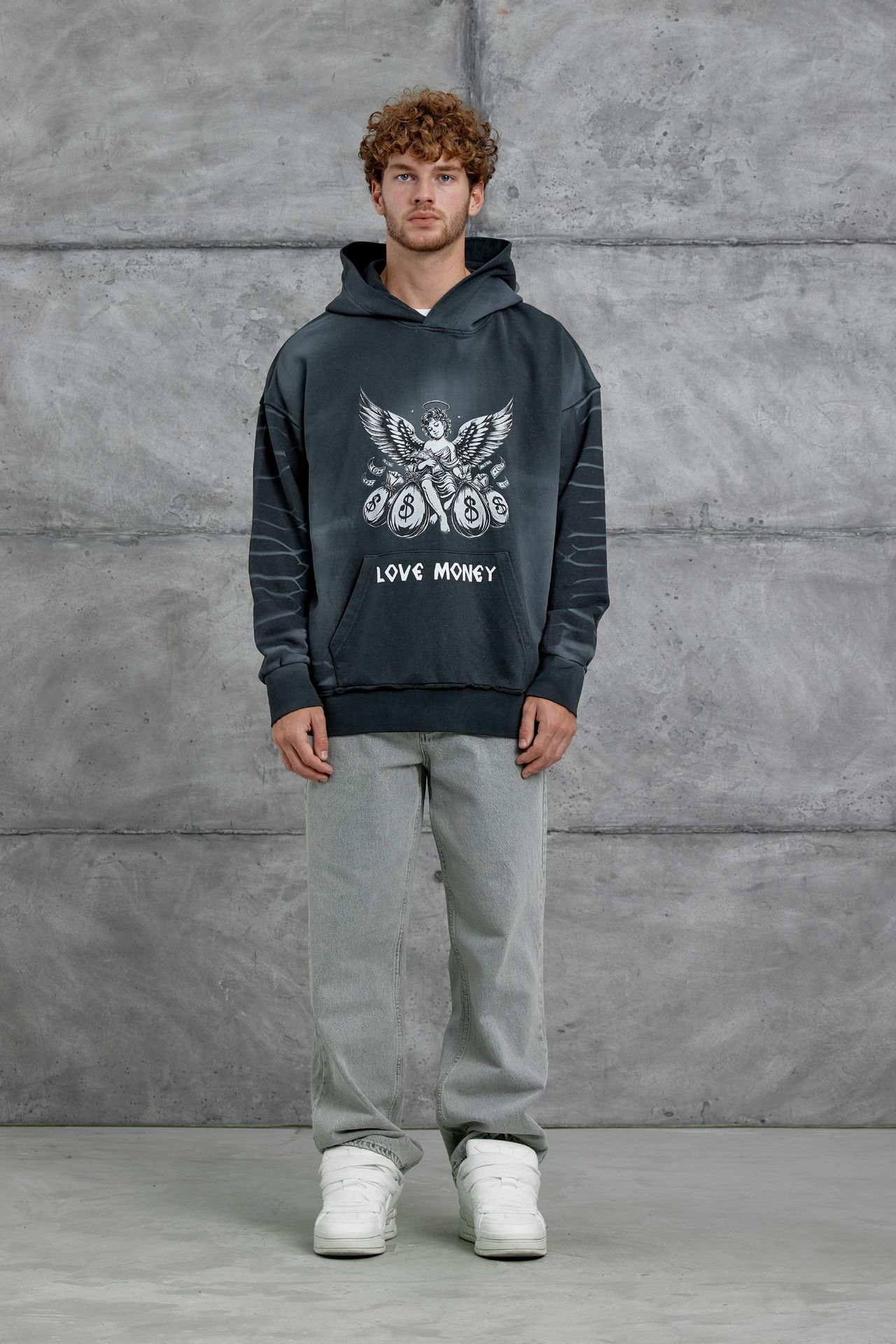 NOMARC Baskılı Kapüşonlu Oversize Sweatshirt 5