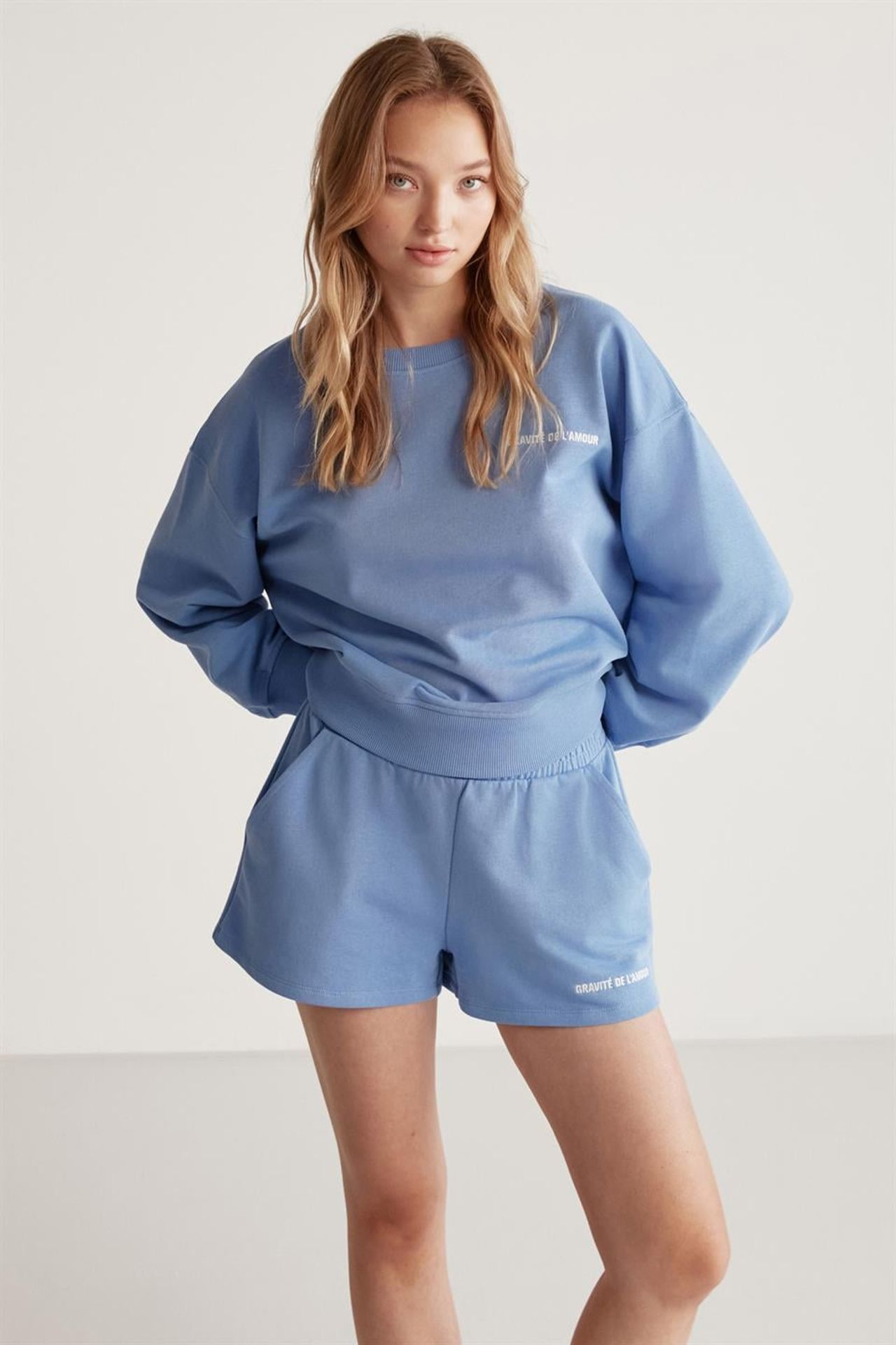 GRIMELANGE Geniş Kalıplı Bisiklet Yaka Sweatshirt 2