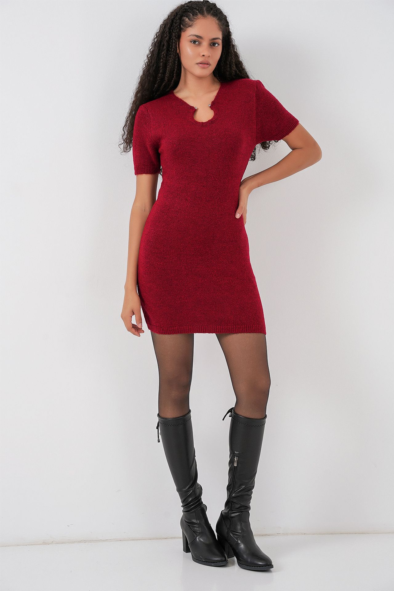 BDART Accessory Detail Bodycon Mini Knitwear Dress 2