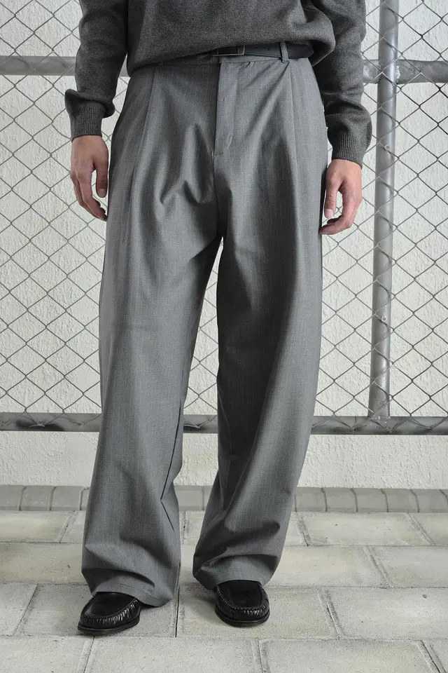 GIESTO High Waist Pleated Wide Leg Pants