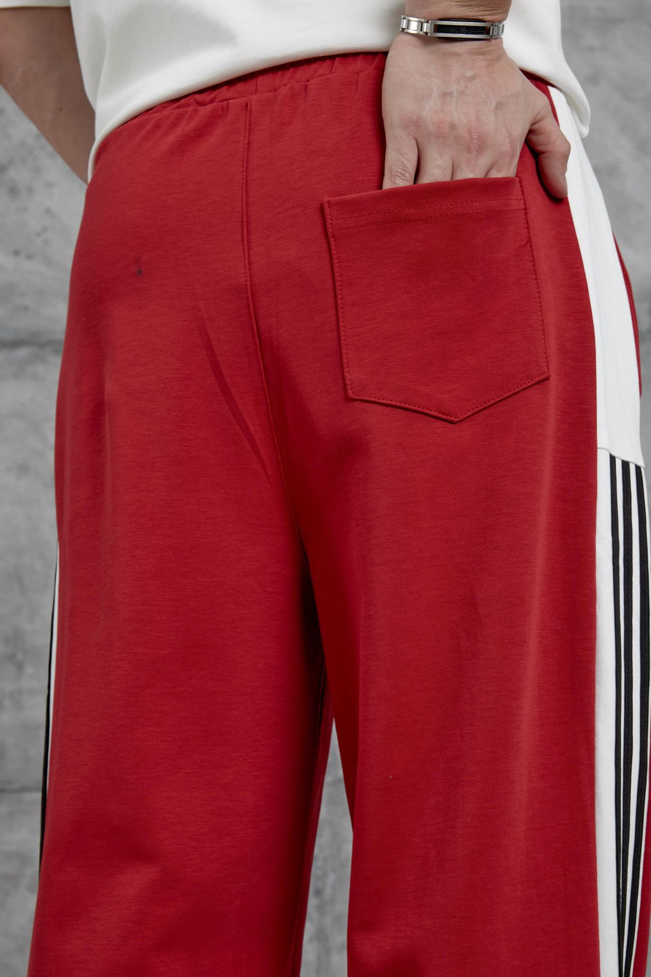 NOMARC Çizgili Normal Düz Paça Jogging Pantolon 4